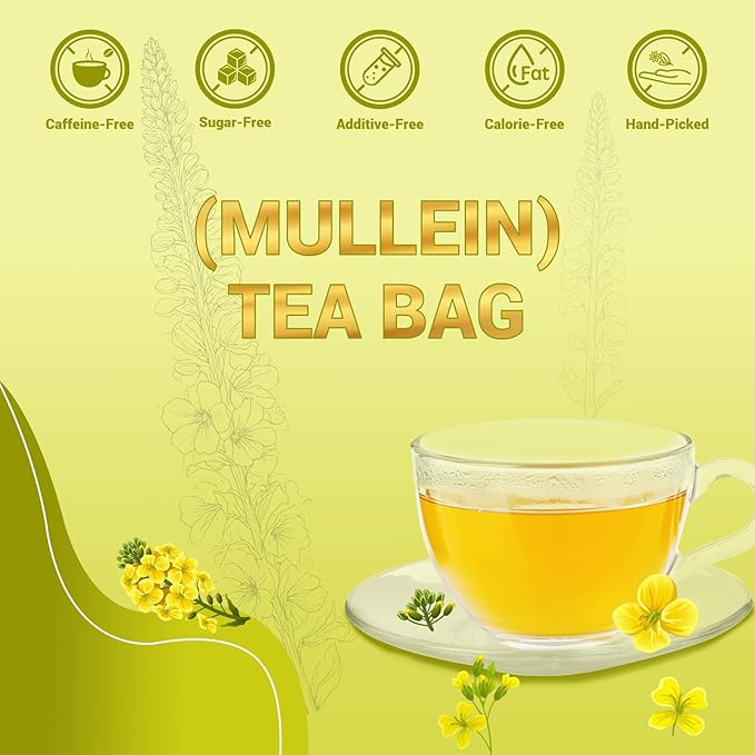 Mullein Leaf Herbal Tea - Caffeine Free, 20 Tea Bags