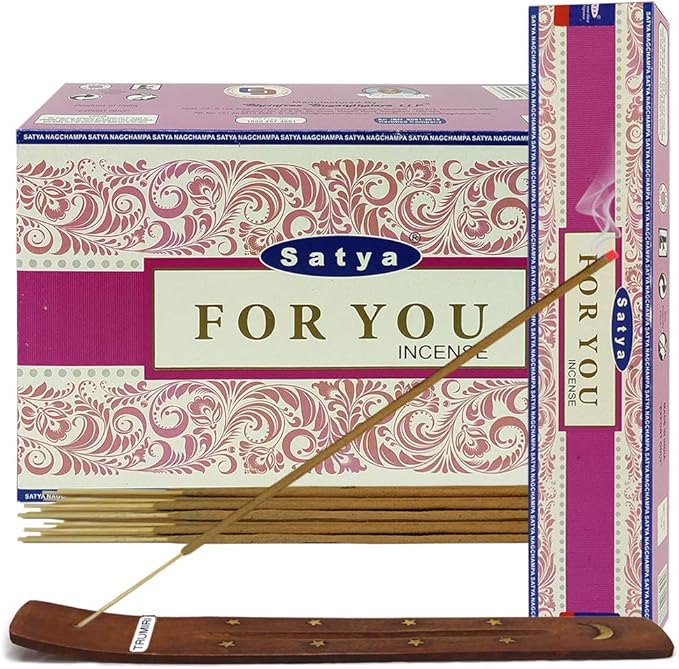 for You Incense Sticks and Incense Stick Holder Bundle Insence Insense Satya Incense