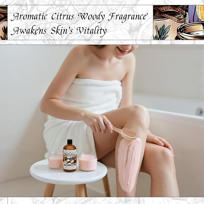 HIQILI California Citrus Fragrance Oil for Home Diffuser, Inspired by Alr-Cologne Cl.Calif, Making Candle, Soap & Air Freshener Spray, Fresh Hotel Scents - 5.07 Fl Oz