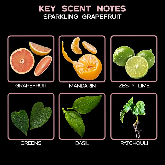 LOVSPA Sparkling Grapefruit Diffuser Oil - Luxury Essential Oils for Diffuser Refill & Air Freshener Room Spray - Long-Lasting & Natural Home Fragrance, Scented Oil for Diffusers, USA Made, 4oz