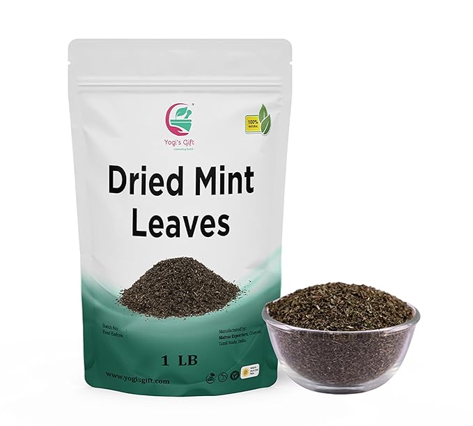 Dried Mint Leaves 1 LB | Peppermint Leaves For Tea & Savoury | Non-GMO, Ethically Sourced, Cut & Sifted | Bulk Tea Loose Leaf - Yogi’s Gift®