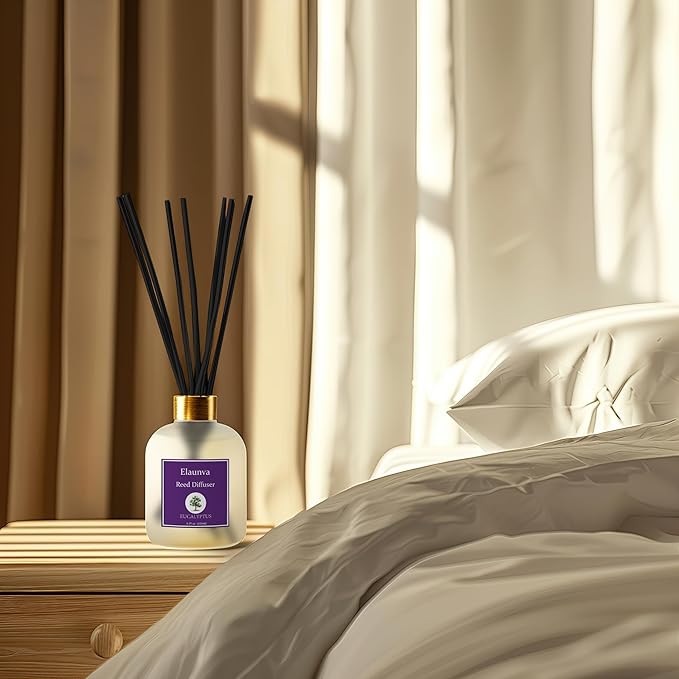 Eucalyptus Reed Diffuser Sets,6.7fl oz(200ml) with 8 Sticks,Fragrance/Aromatherapy for Livingroom/Office/Kitchen/Entryway/Bathroom,Shelf Decor,Home Accessories,Air Freshener(Eucalyptus)