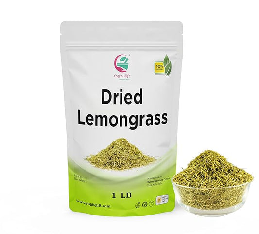 Dried Lemongrass 1 LB | Cut and Sifted Loose Leaf | Aroma Rich Lemon Grass | by Yogi's Gift ®