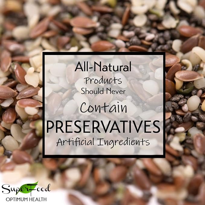 GERBS Super 3 Seed Snack Mix 2 LBS. Premium Grade | Top 14 Food Allergy Free | Resealable Bulk Bag | Made in USA | Raw Flax, Chia, Hemp Seed Trail Mix | Gluten Peanut Tree Nut Free