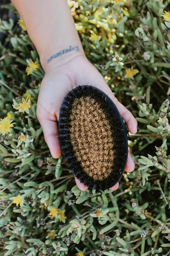 Ionic Copper Dry Brushing Body Brush for Lymphatic Drainage, Exfoliating Body Dry Brush for Radiant Skin, Dry Skin Brush for Cellulite, Blood Circulation Improvement, Reduce Stress