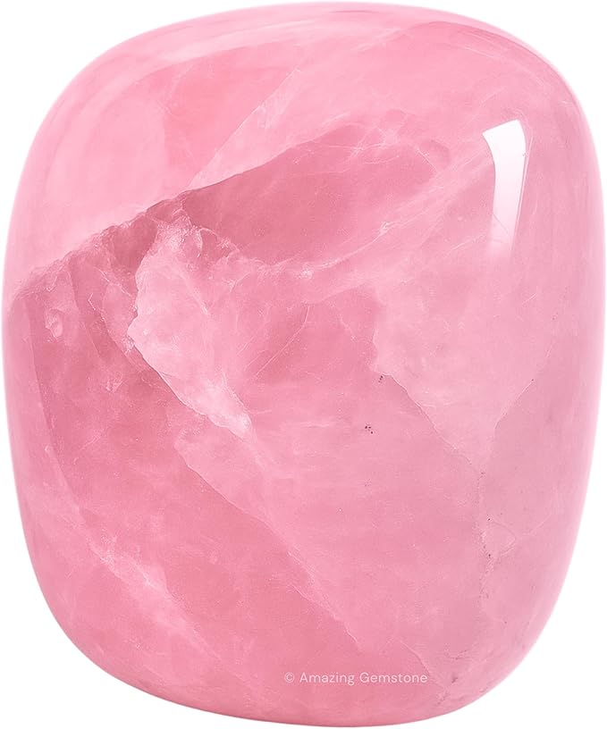 Amazing Gemstone Star Rose Quartz Crystals and Healing Stones Tumbled - 1000+ Carats Star Rose Quartz Stone, Healing Stones for Energy Balance, Stress Relief - Polished Gems Rocks