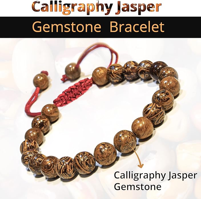 Energy Protection Crystal Handmade Adjustable Bead Bracelet Perfect for Men, Women’s Gift - Gemstone Healing Stretch Bracelet Pulsera Para Hombre Mujer Stocking Stuffer