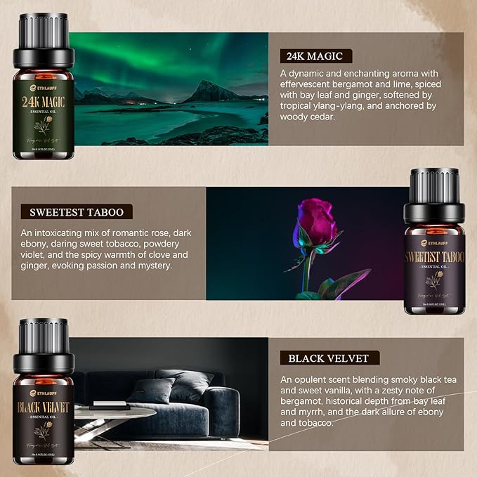 Hotel Diffuser Oils, Hotel Collection Diffuser Oil, Luxury Essential Oil Set for Diffuser, Soap & Candle Making Scents