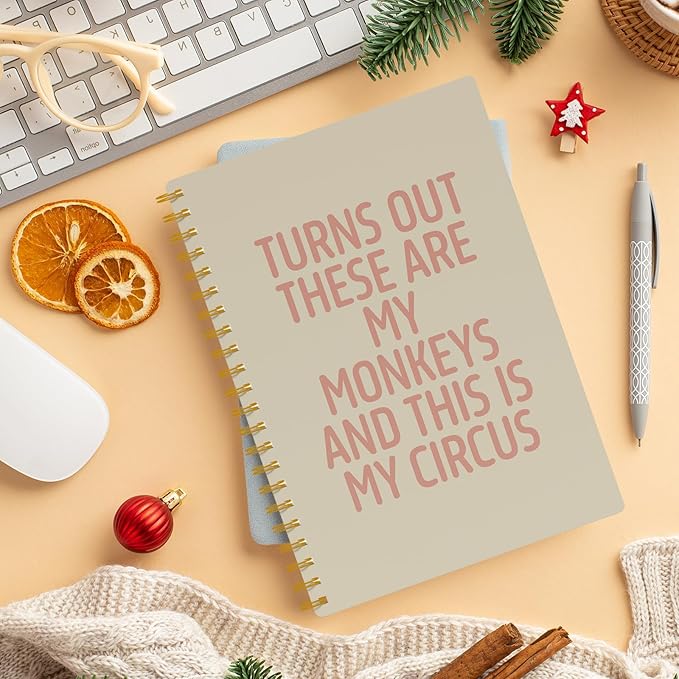 Funny Notebooks for Work,Funny Boss Day Gifts, Boss Gifts for Men Women, Funny Gifts for Boss, Boss Office Decor, Spiral Notebook 5.5x8.3 Inch