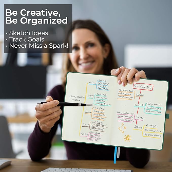 IN-LUXPRO Weekly Monthly 2026 Planner (Jan.26-Dec.26),11.5"x8.5",12 Months Agenda Plan with Month Tabs & Pocket,Expenses/Note Pages, Appointment Book Calendar with Hardcover Vegan Leather Cover,Green