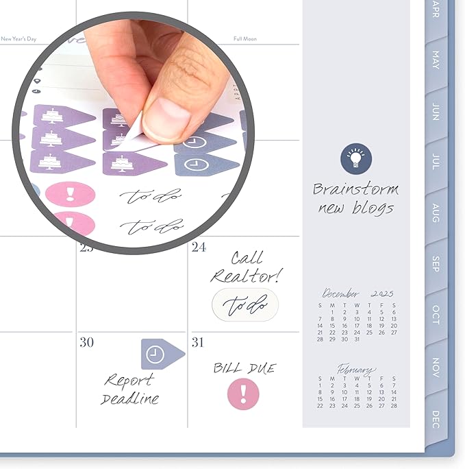 Cambridge 2026 Planner by Leah Bisch, Weekly & Monthly, 8.5" x 11", Large, Ciara Floral (LB41-905-26)