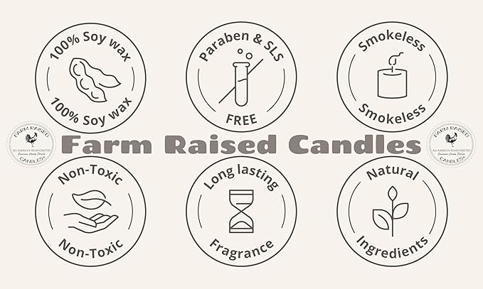 Farm Raised Candles – Cool Weather Wax Melts 5-Pack (16 oz Total) – Autumn Gathering, Warm Flannel, Fall Nights, Campfire, and S’mores – Hand-Poured in the USA