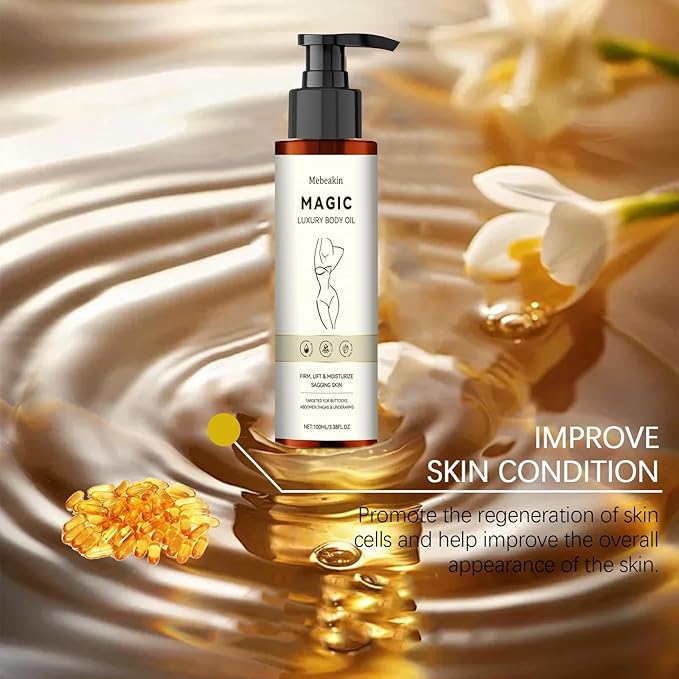 Magic Body Firming Oil,Deep Hydration,Anti-Wrinkle & Tightening skin Treatment，glow remedy oil firm and tighten,Body oil for woman in shower with Vitamin E(1)