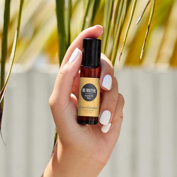 Edens Garden Be Fruitful Essential Oil Roll-On Blend- 100% Pure Premium Grade, Natural, Therapeutic, Aromatherapy, Kid & Skin Safe, The Best for Wellness, Relaxation Pre-Diluted 10 ml (.33 fl oz)