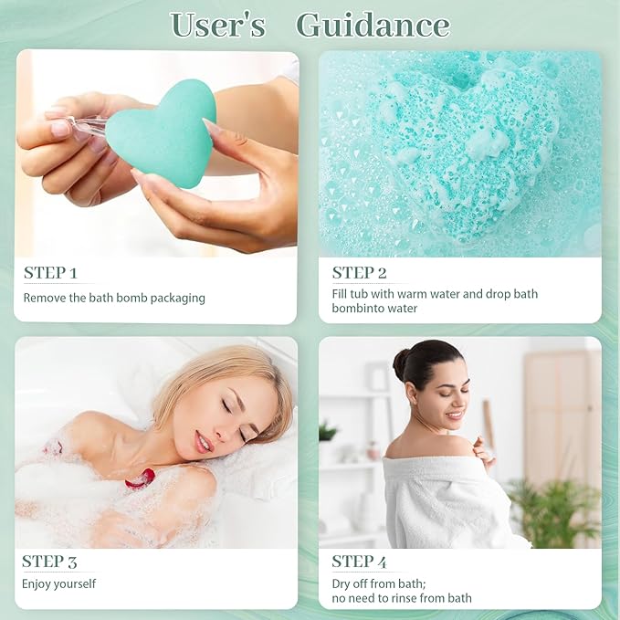 12 Pcs XXL Bath Bombs for Women Gift Set, Valentine's Day Bubble Bathbombs for Girlfriend, Her, Girls, Wife, Shea & Coco Butter Dry Skin Moisturize, SPA Relaxing Aromatherapy, Mothers Day Gift