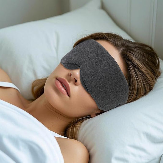 3D Eye Mask Sleep Mask for Travel Light Blocking Comfortable Eyemask Lightweight Non-Press Sleeping Mask Eye Protection for Deep Sleep Optimal Sleep Experience (Black)