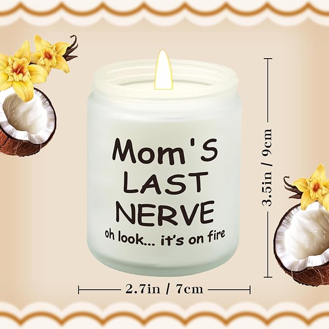 Lihome Gifts for Mom from Daughter & Son, Best Mom Birthday Gift, Mother’s Day, Thanksgiving, Christmas Present, Vanilla Coconut Scented Candle