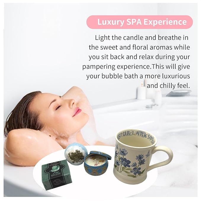 Spa Gift Baskets for Women,Luxury Self Care Gifts for Mom,Get Well Soon Gifts for Friend,Thank You Relaxing Box Gifts for Women 20th,30th,40th,50th,60th 70th 75th Birthday,Anniversary