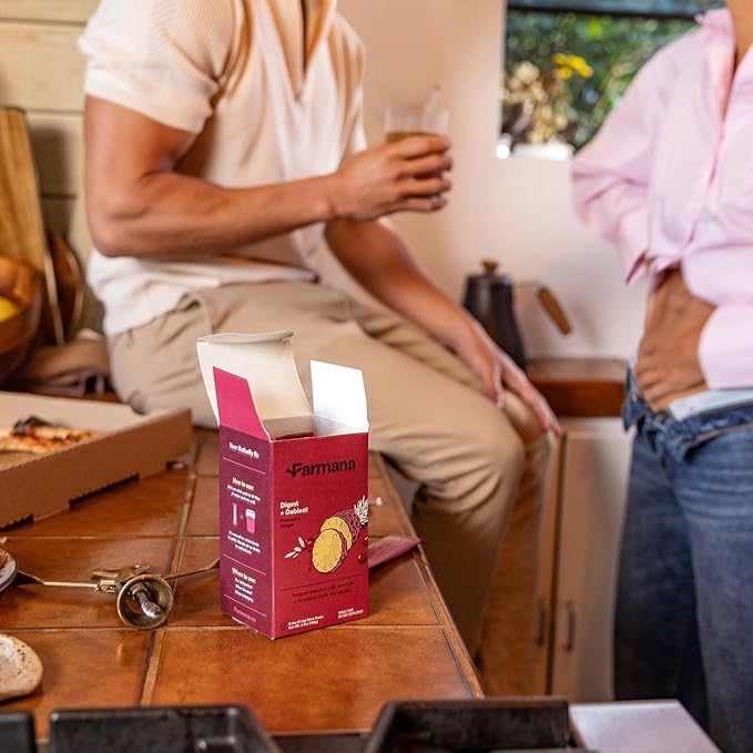 Debloating and Daily Digestion Drink Mix – Anti-Bloating and Gut Health Supplement with Digestive Enzymes, Prebiotics, and Organic Superfoods – Detox and Debloat - Pineapple Ginger Flavor