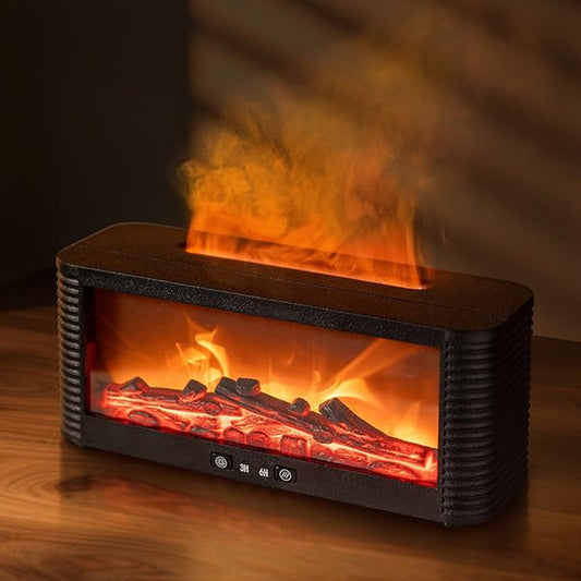 Essential Oil Diffuser for Home, Bedroom Humidifiers, Air Scent Aroma Aromatherapy Ultrasonic Humidifier Machine Timer Small Mini difusor de Aromas para casa Living Room Office Decor Gifts Fireplace