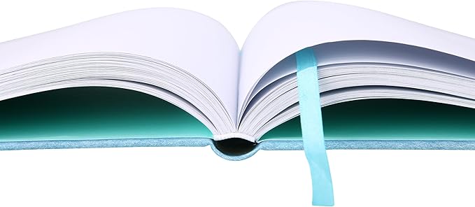 Eccolo Large Lined Journal Notebook, Hardbound Cover, Writing Journal, 256 Ruled White Pages, Ribbon Bookmark, Lay Flat, Desk Size for Work or School (Abstract, 8x10 inches)