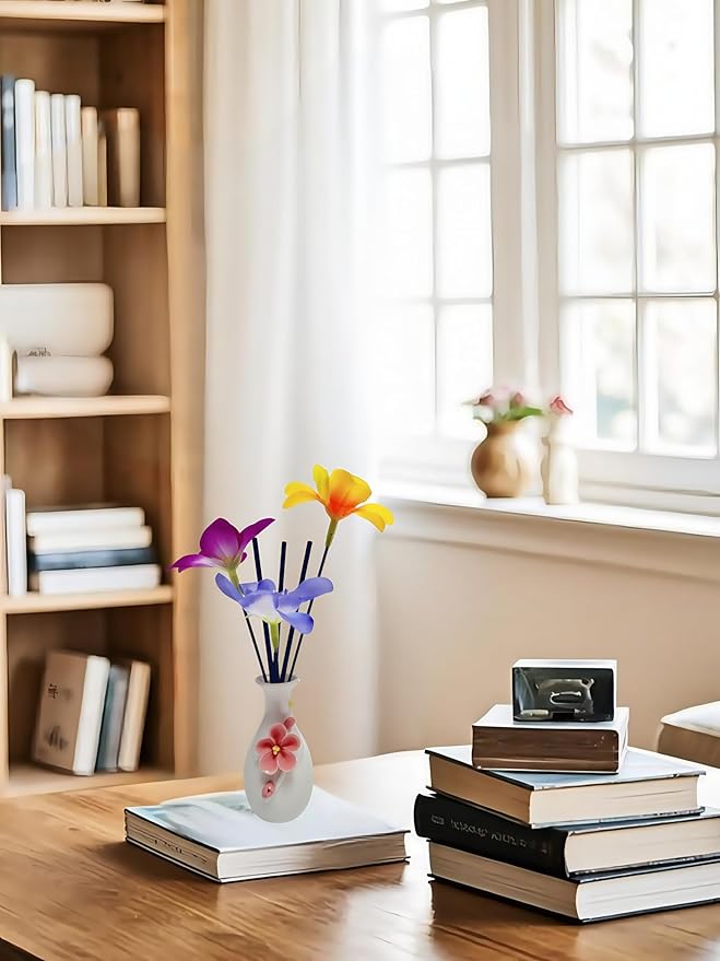 Ceramic Reed Diffusion Bottle Set Suitable for Essential Oil Diffusion Home Decoration and Desk Accessories for Women