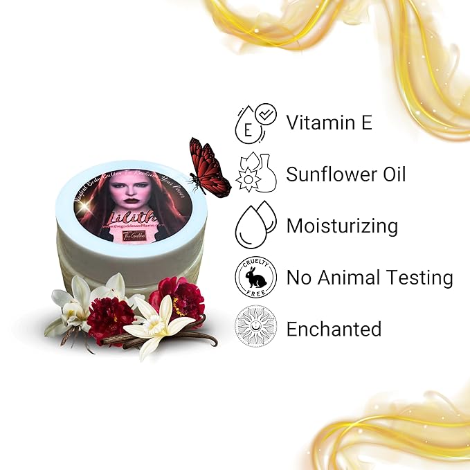 Lilith Body Butter – Whipped Shea Blend for Empowerment, Shadow Work & Divine Feminine Energy – Handmade Spiritual Moisturizer