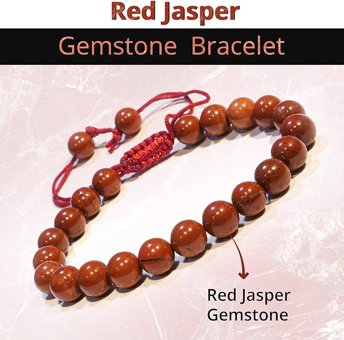 Energy Protection Crystal Handmade Adjustable Bead Bracelet Perfect for Men, Women’s Gift - Gemstone Healing Stretch Bracelet Pulsera Para Hombre Mujer Stocking Stuffer