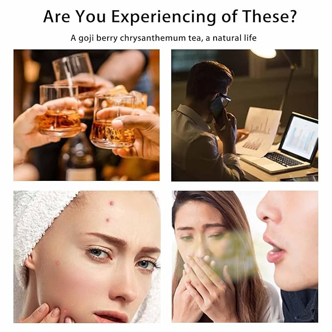 Goji Berry Chrysanthemum Tea, Dandelion Wolfberry Tea for Liver Health, Liver Detox Clear the Liver and Improve Eyesight 150g(1box,15 Bags) (3)