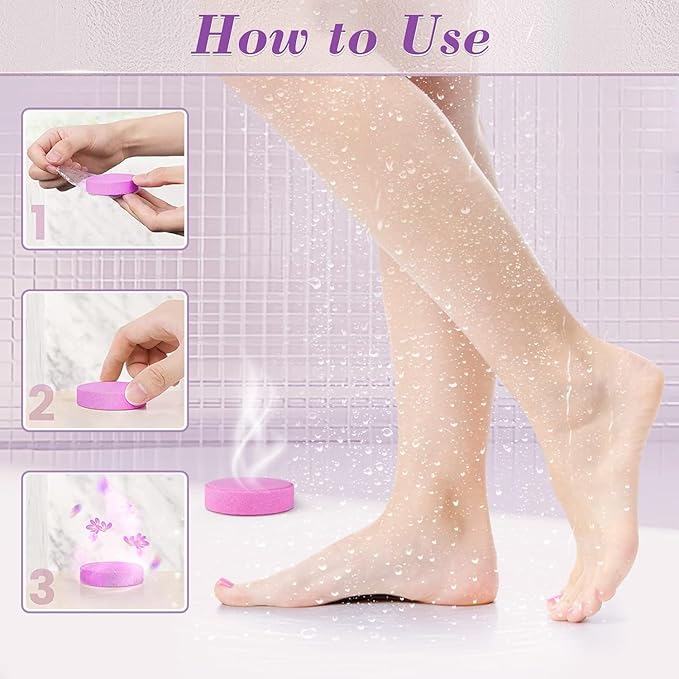 DeckTheHalls 36 Pack Shower Steamers - Mother's Day, Birthday Presents - Shower Bombs with Lavender Mint Rose Coco Ocean Grapefruit Natural Fragrance, Self Care & Relaxation Presents for Women and Men