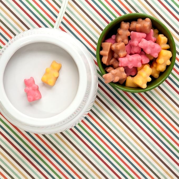 Happy Wax Pumpkin Souffle Scented Bear Wax Melts - Natural Strong Fall Scented Infused with Essential Oils - Non Toxic - for use with Warmers (8 oz Pouch)