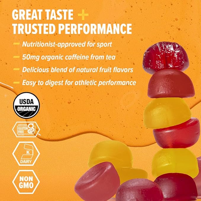 Honey Stinger Organic Caffeinated Energy Chew Variety Pack, 6 Packs Each of Cherry Cola & Stingerita Lime, Gluten Free, for Exercise, Endurance & Performance, Sports Nutrition for Home & Gym