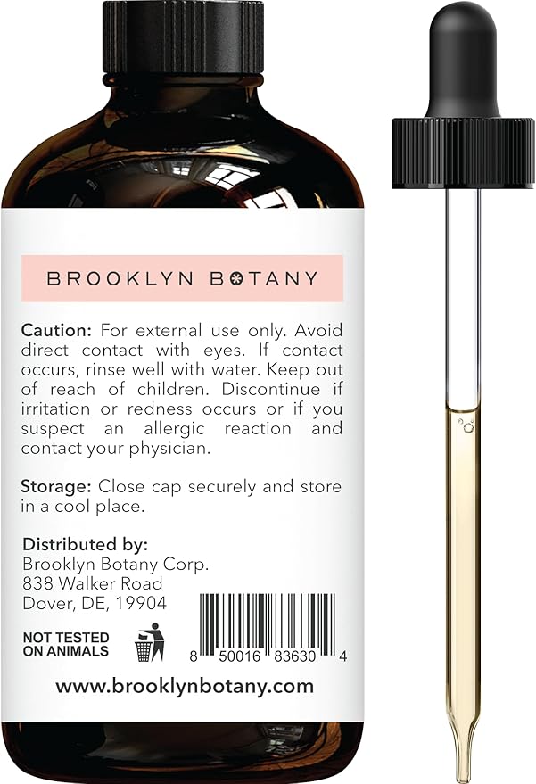 Brooklyn Botany Lavender Essential Oil - Huge 4 Fl Oz - 100% Pure and Natural - Premium Grade with Dropper - for Aromatherapy and Diffuser
