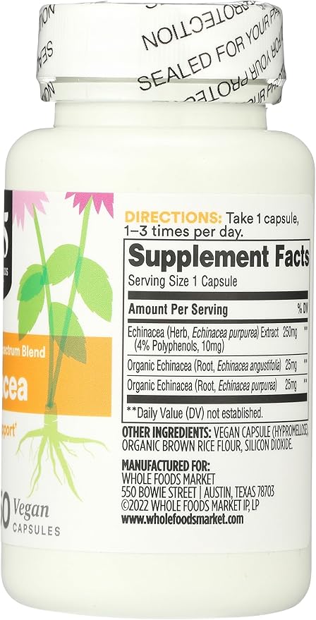 365 by Whole Foods Market, Echinacea, 60 Count