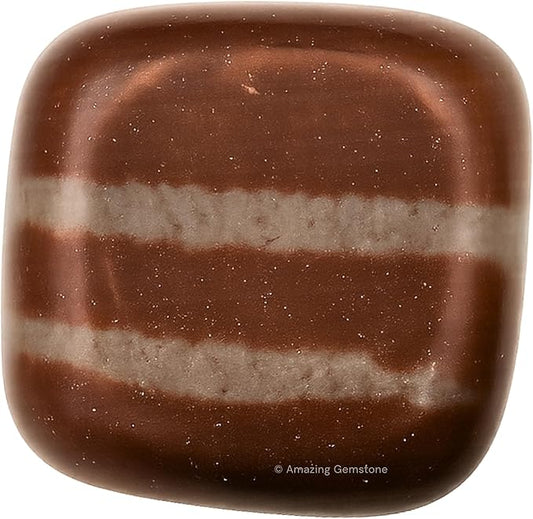 Amazing Gemstone 1oz Narmada Shiva Lingam Crystals & Healing Stones Tumbled,Healing Stones for Energy Balance,Stress Relief - Premium Polished Gems Rocks for Meditation&Wellness