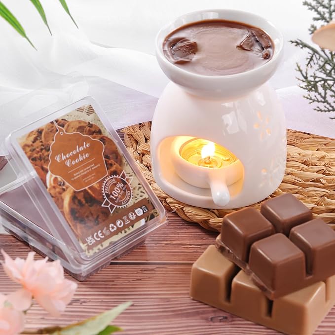 Fall Scented Wax Melts Cubes Strong Scent Soy Scentsy for Wax Warmer Jelly Melts Set Honey Bloom Vanilla Cream Sweet Bean Coffee Strawberry Citrus Grove Apple Pie (Sweet Afternoon)
