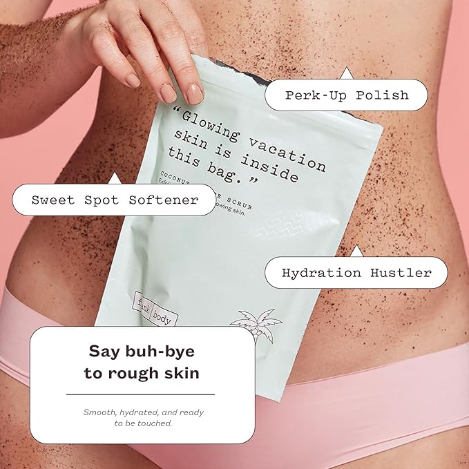 Frank Body Coconut Coffee Scrub | Natural, Vegan, Cruelty Free Exfoliating Body Scrub Firms, Tones, and Brightens with Coffee Grinds, Grapeseed Oil, Coconut Oil, and Jojoba Beads | 7.05 oz / 200 g