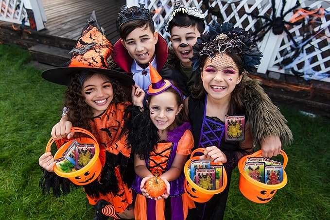 Fruidles Halloween Large Creepy Gummy Candy, Soft Chewy Gummy Candies, 4 Gummies per Pack (48-Gummies)