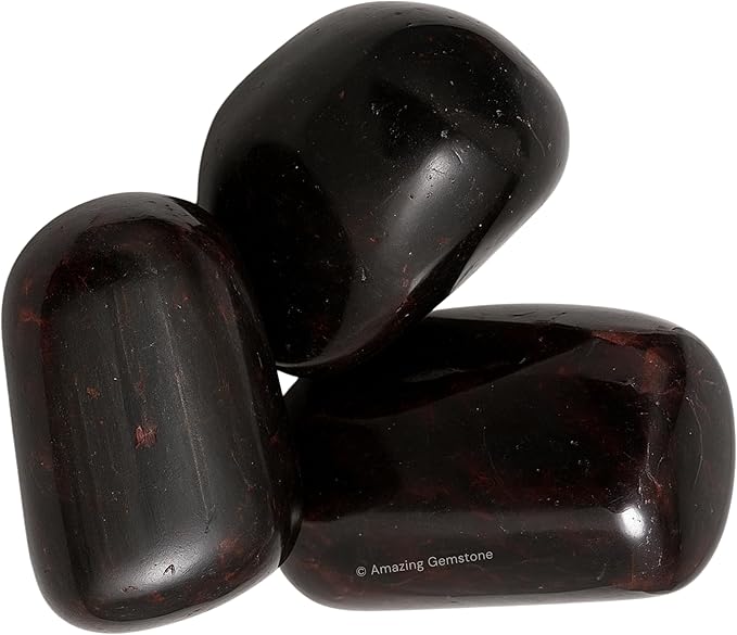 Amazing Gemstone Garnet Crystals and Healing Stones Tumbled - 1 oz Garnet Stone Gem Stones, Natural Healing Stones for Energy Balance, Stress Relief - Premium Polished Gems Rocks for Meditation