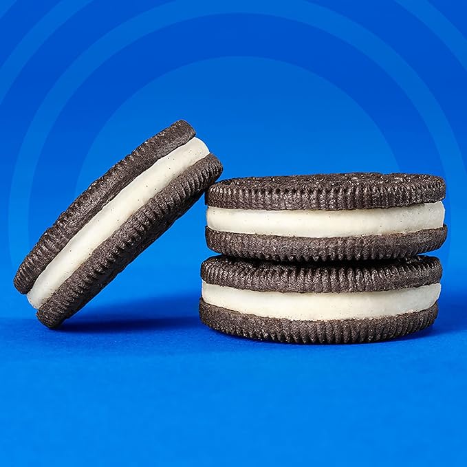 OREO Double Stuf Chocolate Sandwich Cookies, King Size, 10 Snack Packs (8 Cookies Per Pack)