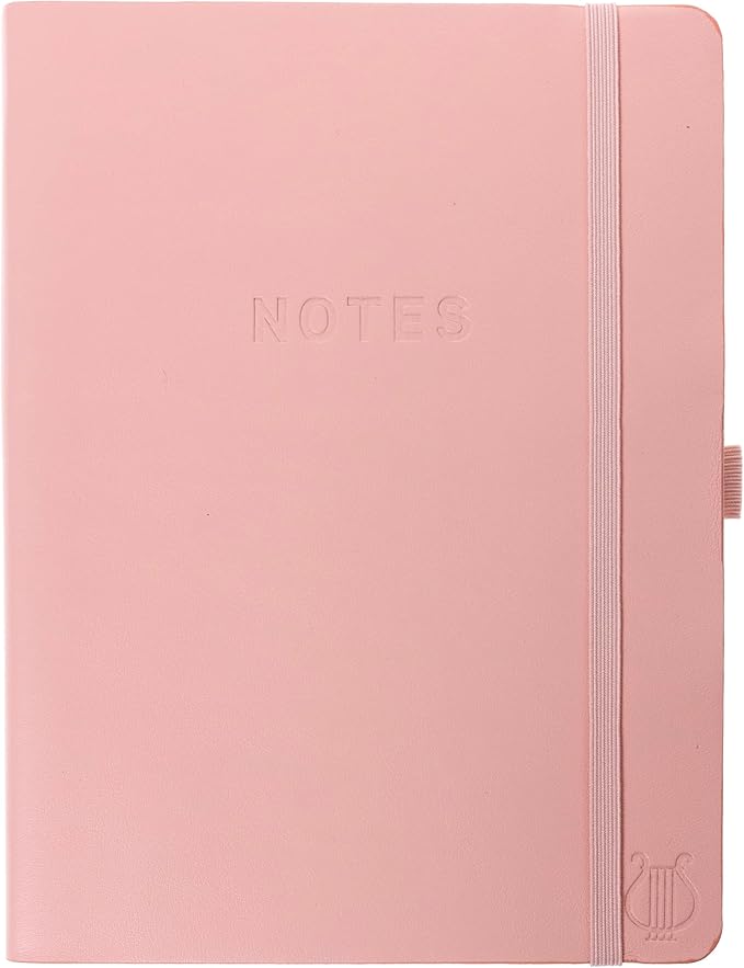 Graphique Apollo Vegan Leather Journal | Hardcover Notebook | 192 Lined Pages | Inner Pocket, Pen Loop, Elastic Closure | Work, Diary, Notes | 6” x 8”