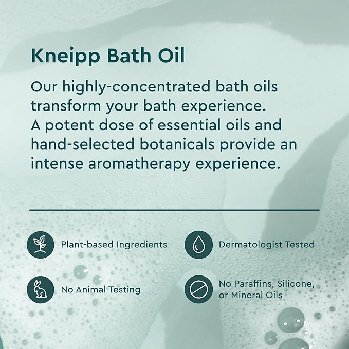 Kneipp Bathe in Happiness 6-Piece Bath Oil Set - 0.67 Per Bottle (6 Total) - Ideal for Trial & Travel - One Bottle Delivers Up to Two Baths