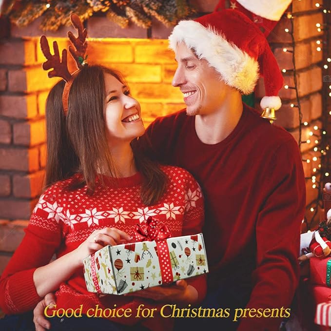 Christmas Candles Gifts for Women, 4 Pack Scented Candles Set,120 Hour Long Lasting Natural Soy Wax Aromatherapy Candle for Meditation, Yoga, Relaxation, SPA, Ideal Gifts for Women