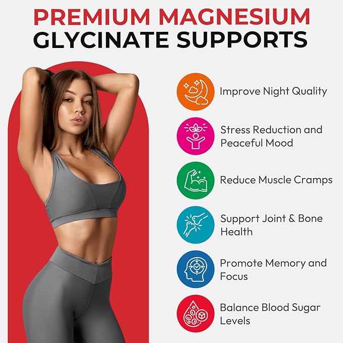 Magnesium Glycinate Gummies Sugar Free for Kids & Women, High Absorption Magnesium and Potassium with L-Threonate, Calcium, B6, D3, Chews Gummies, Relaxation, Stress Relief, Night Rest