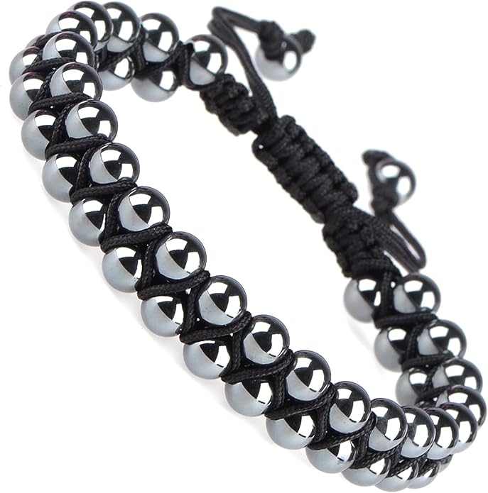 MASSIVE BEADS Double Layer Natural Chakra Healing Power Crystals Macrame Bracelet Yoga Stone Beads Gemstone Meditation Relax Anxiety Bangle for Unisex Women Men