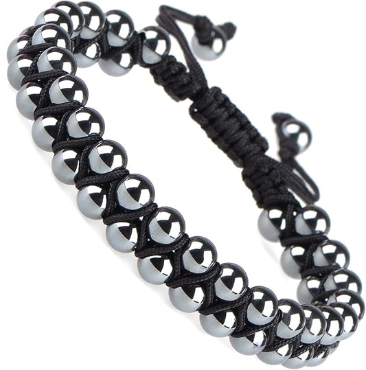 MASSIVE BEADS Double Layer Natural Chakra Healing Power Crystals Macrame Bracelet Yoga Stone Beads Gemstone Meditation Relax Anxiety Bangle for Unisex Women Men