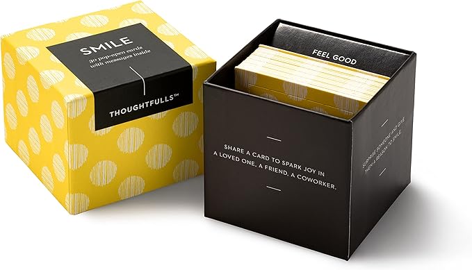 Compendium ThoughtFulls Pop-Open Cards — Smile — 30 Pop-Open Cards, Each with a Different Inspiring Message Inside