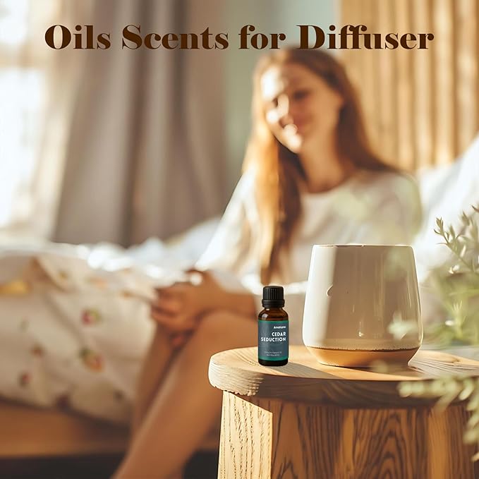 AmaKane Cedar Seduction Hotel Fragrance Oil 30ml, Essential Oil Inspired by Four Seasons Hotels, Premium Diffuser Oil for Home, Long-Lasting Aromatherapy Oil, Candle& Soap Making Scents