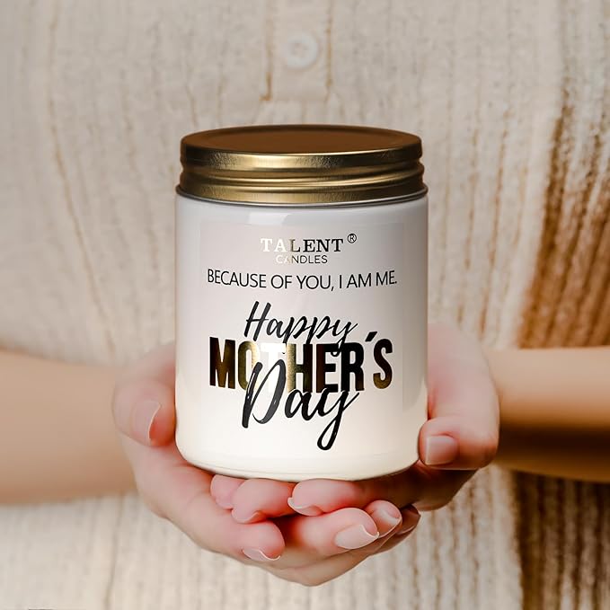 Elegant Scented Candle for Mom | Mother's Day Gift | Iris & Orange Blossom 8.4oz Candle Jars