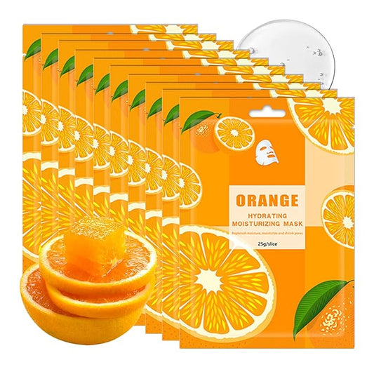 10PCS Hydrating Facial Sheet Mask,Moisturizing Face Masks Skincare Gift Set,Long Lasting Face Mask Skin Care & Facial Mask Kit for All Skin Types 03